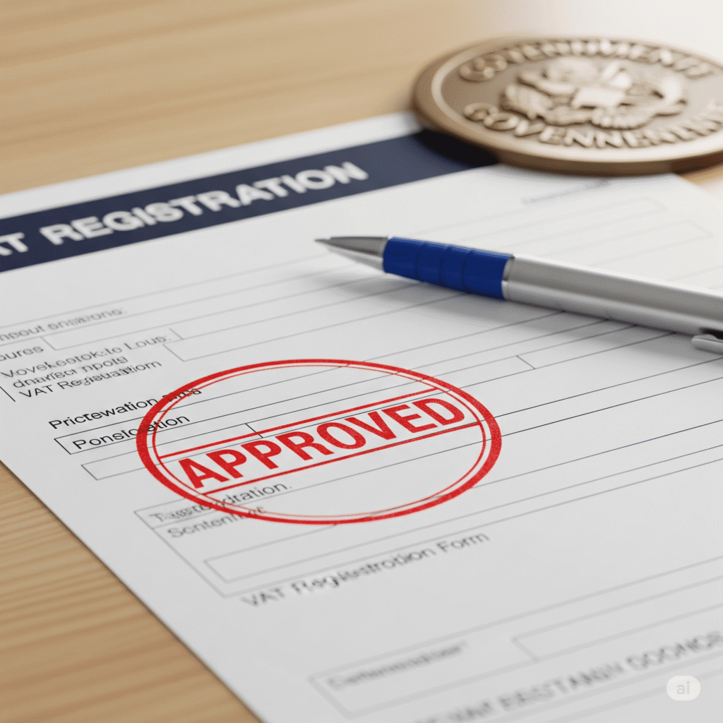 VAT registration approval for a business in Dubai