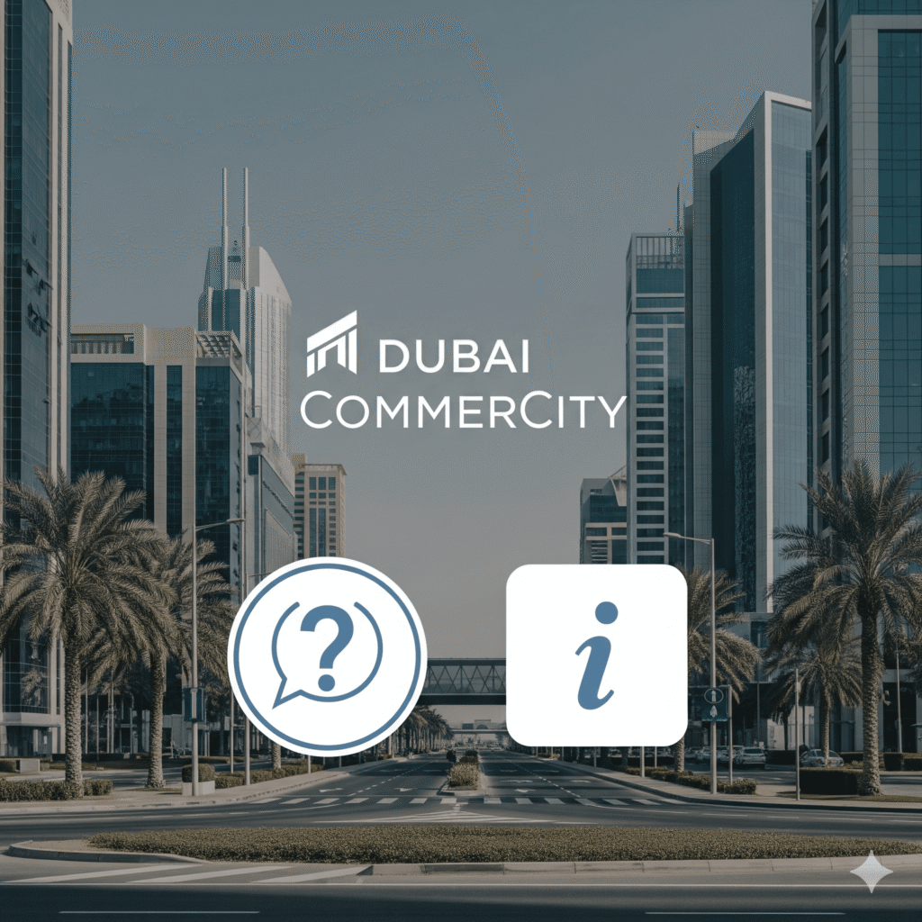 Minimalist Q&A on Dubai, CommerCity, frequently asked questions