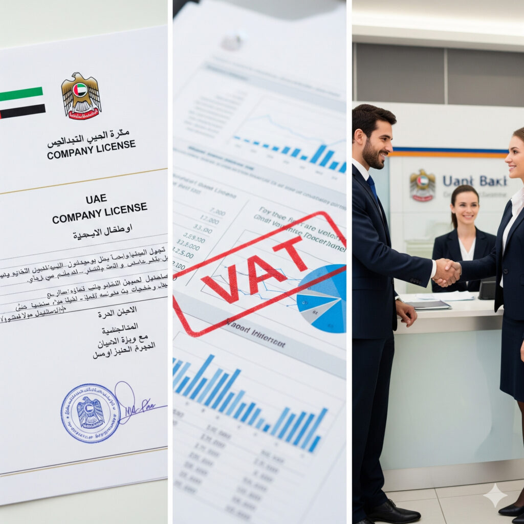 SmartBiz UAE services – company formation, VAT compliance, and corporate banking.