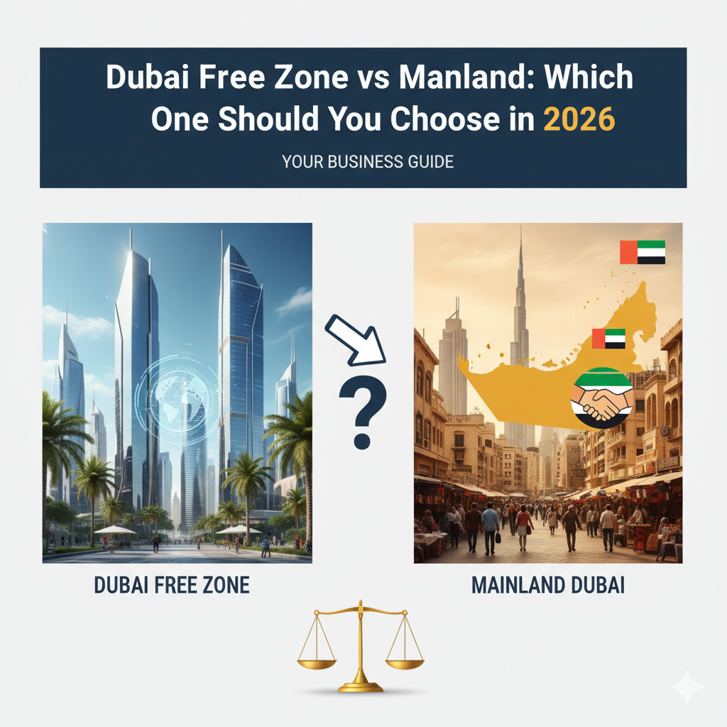 Dubai Free Zone vs Mainland: Which One Should You Choose in 2026