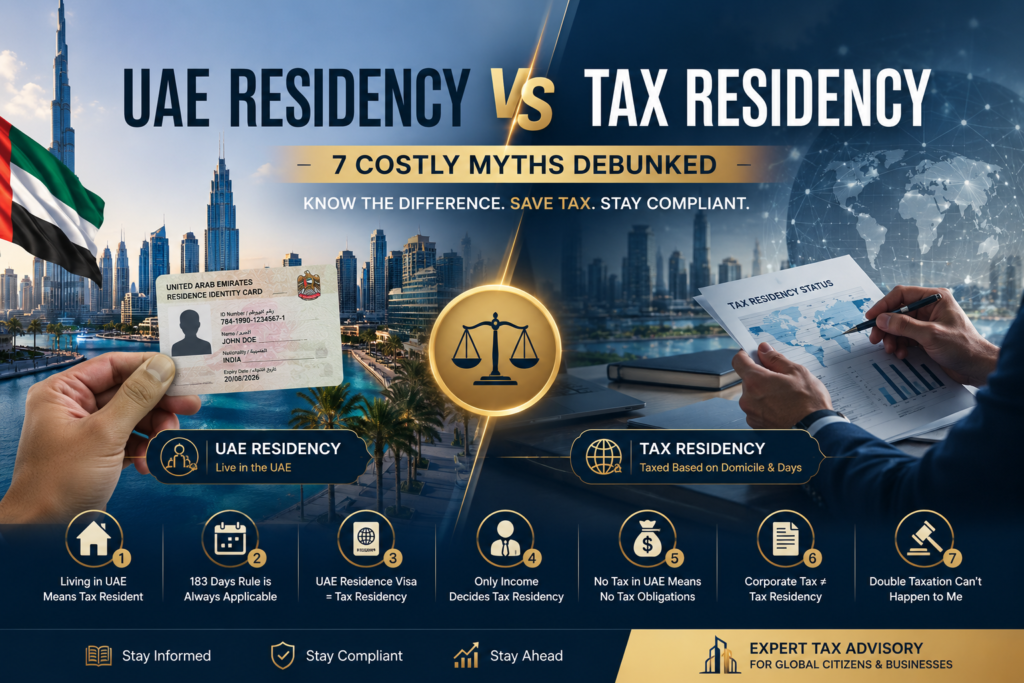UAE Residency vs Tax Residency 7 Costly Myths Debunked
