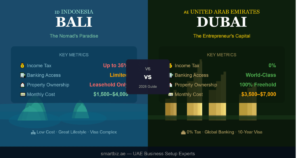 Bali vs Dubai for Entrepreneurs: Which Is the Better Business Hub in 2026