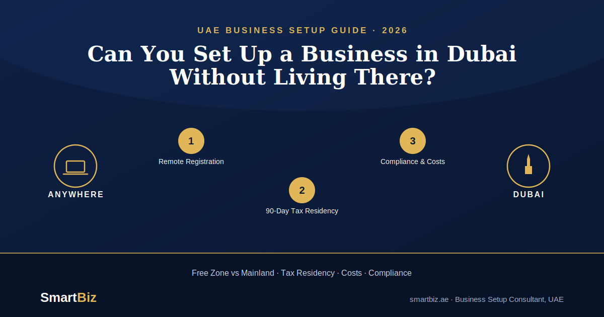 Can You Set Up a Business in Dubai Without Living There