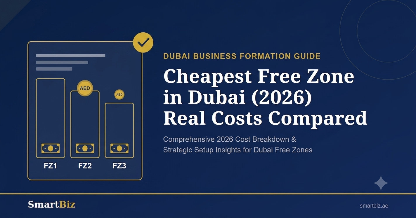 Cheapest Free Zone in Dubai (2026) Real Costs Compared