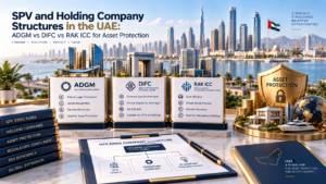 SPV and Holding Company Structures in the UAE ADGM vs DIFC vs RAK ICC for Asset Protection