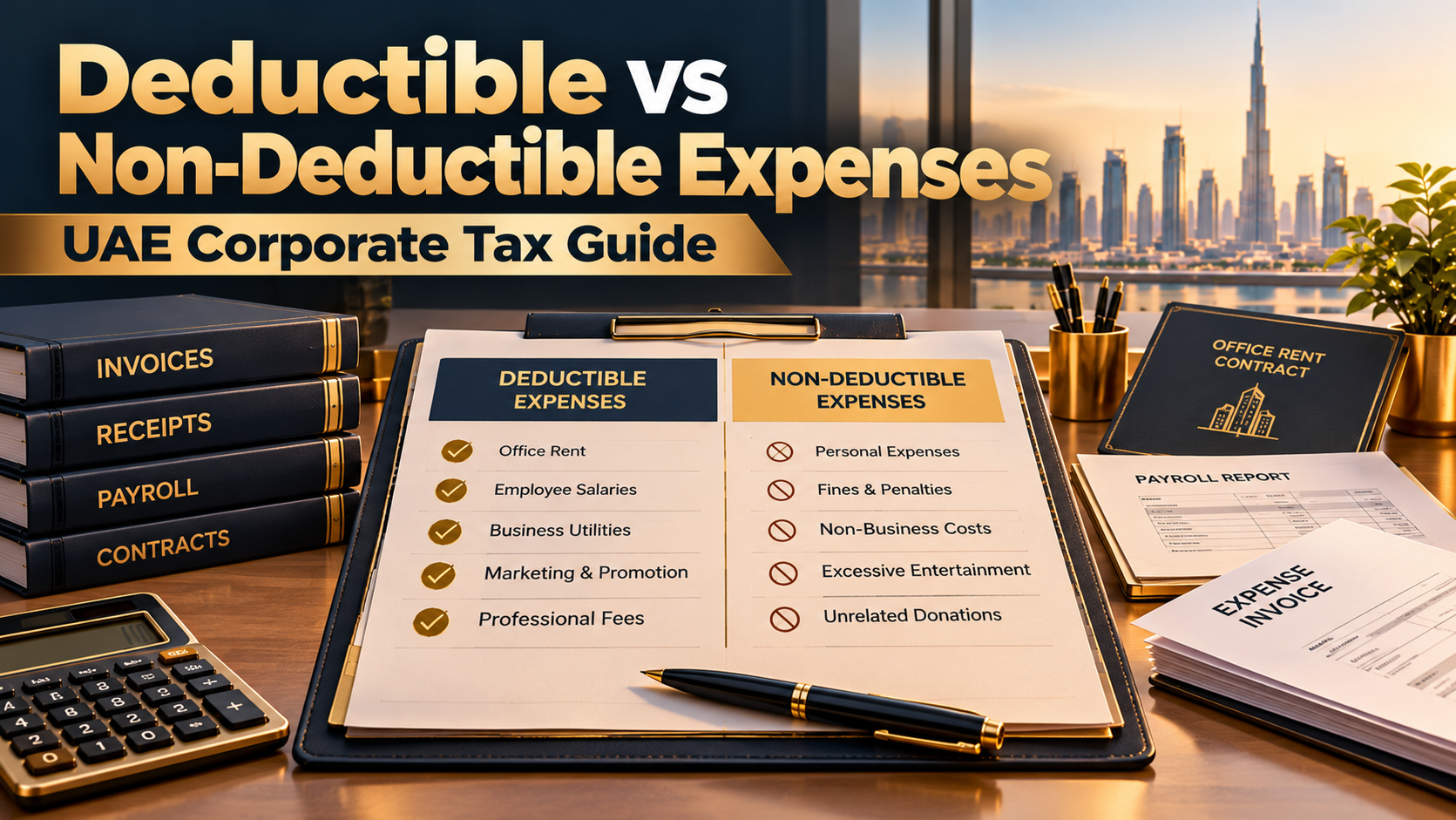 Deductible vs Non-Deductible Expenses in UAE Corporate Tax